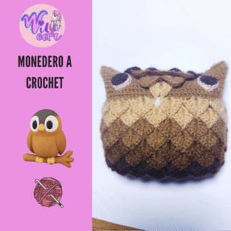 Curso de crochet Monedero en forma de búho